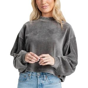 Southern Marsh Cropped Corduroy Sweatshirt